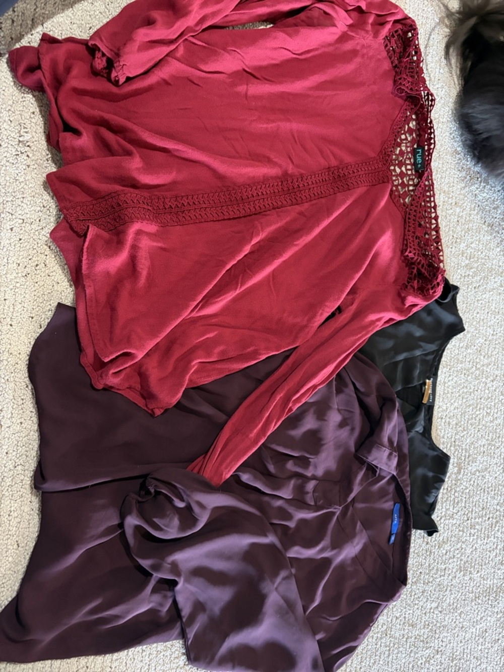 3 blouses- fit like XL
